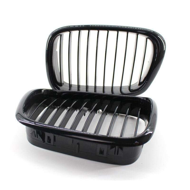 Pair of Front Kidney Grille fit for BMW E39 M5 1999-2003 5 Series Gloss Black