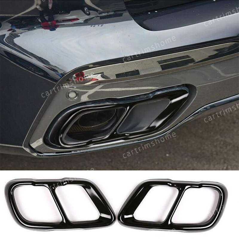 For BMW X5 G05 X7 G07 2019-2020 Stainless Black Exhaust Mufflers Tail Pipe Cover