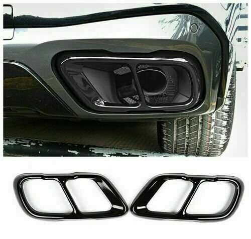 For BMW X5 G05 X7 G07 2019-2020 Stainless Black Exhaust Mufflers Tail Pipe Cover