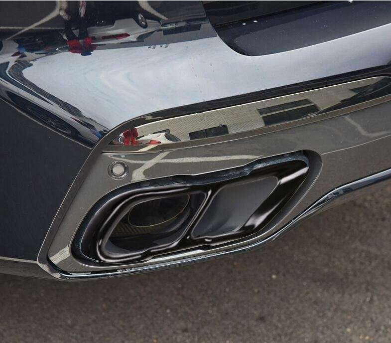 For BMW X5 G05 X7 G07 2019-2020 Stainless Black Exhaust Mufflers Tail Pipe Cover