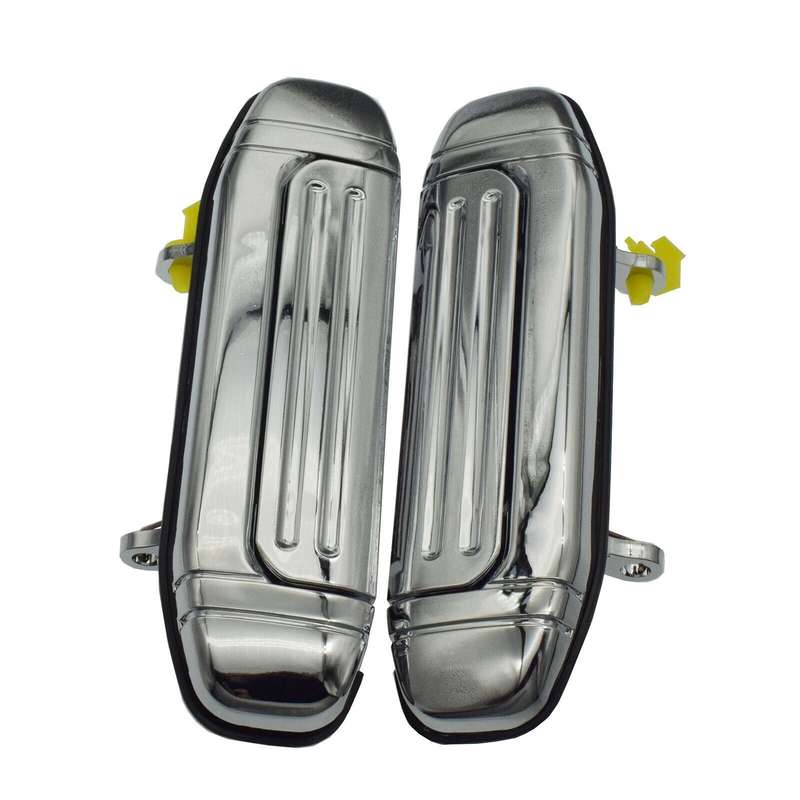 Front Left &amp; Right Exterior Door Handles Chrome For Mitsubishi Pajero Montero