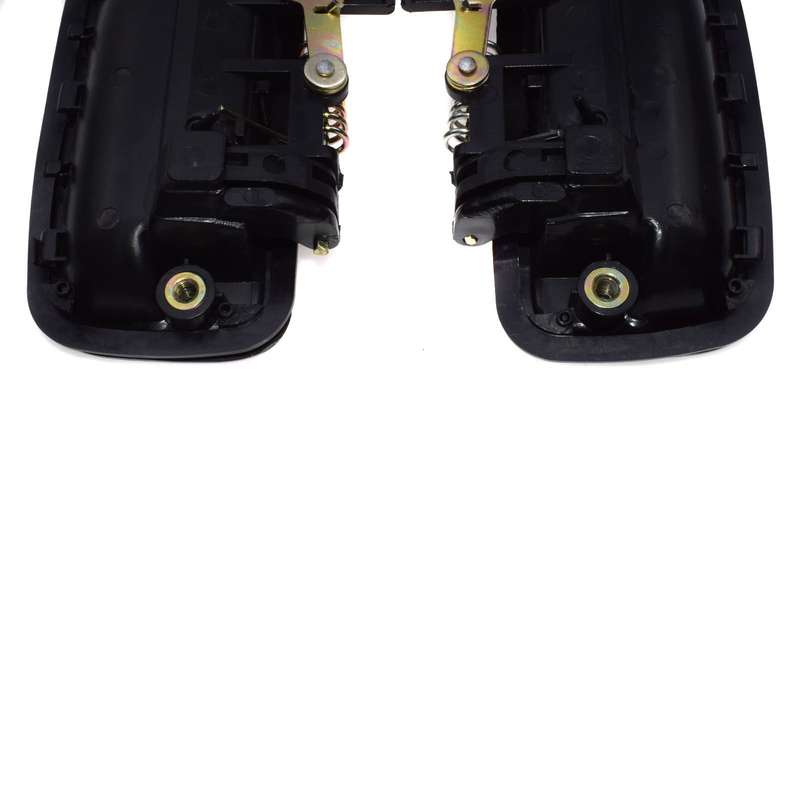 FITS 1995-2004 TOYOTA TACOMA FRONT OUTER EXTERIOR SMOOTH BLACK DOOR HANDLE PAIR