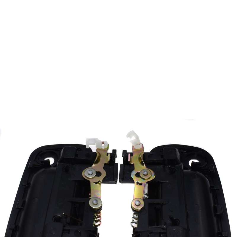 FITS 1995-2004 TOYOTA TACOMA FRONT OUTER EXTERIOR SMOOTH BLACK DOOR HANDLE PAIR