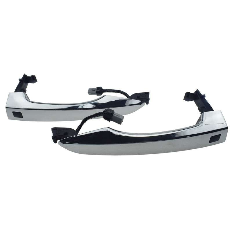 For Hyundai Tucson 16-21 Chrome Driver &amp; Passenger Front Door Smart Key Handles