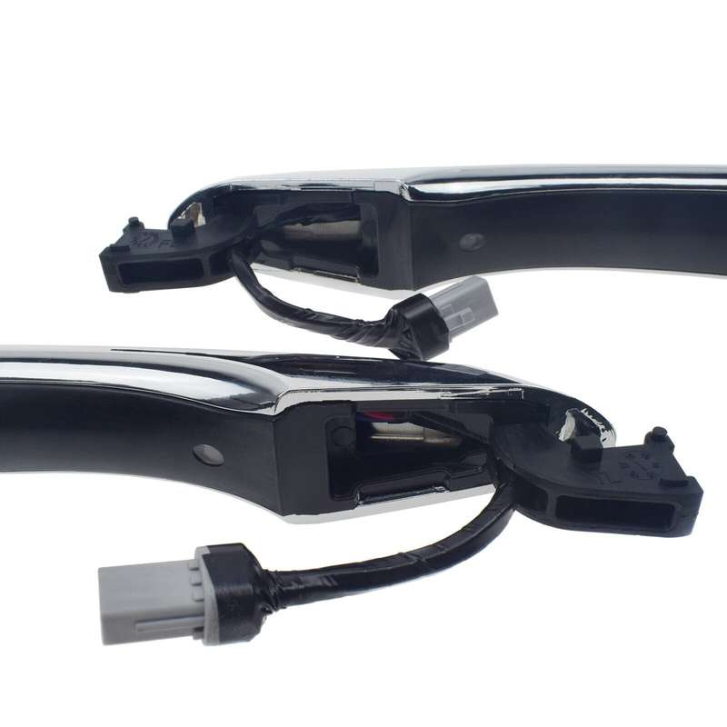 For Hyundai Tucson 16-21 Chrome Driver &amp; Passenger Front Door Smart Key Handles