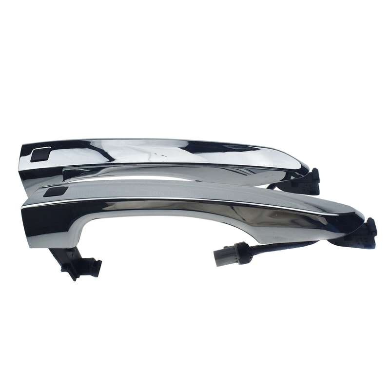 For Hyundai Tucson 16-21 Chrome Driver &amp; Passenger Front Door Smart Key Handles