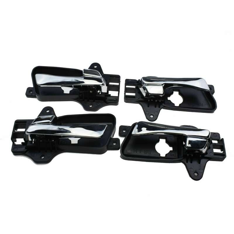 Chrome Inside Door Handles FL FR RL RR 4PCS For 2009-2012 Hyundai Elantra 2.0L