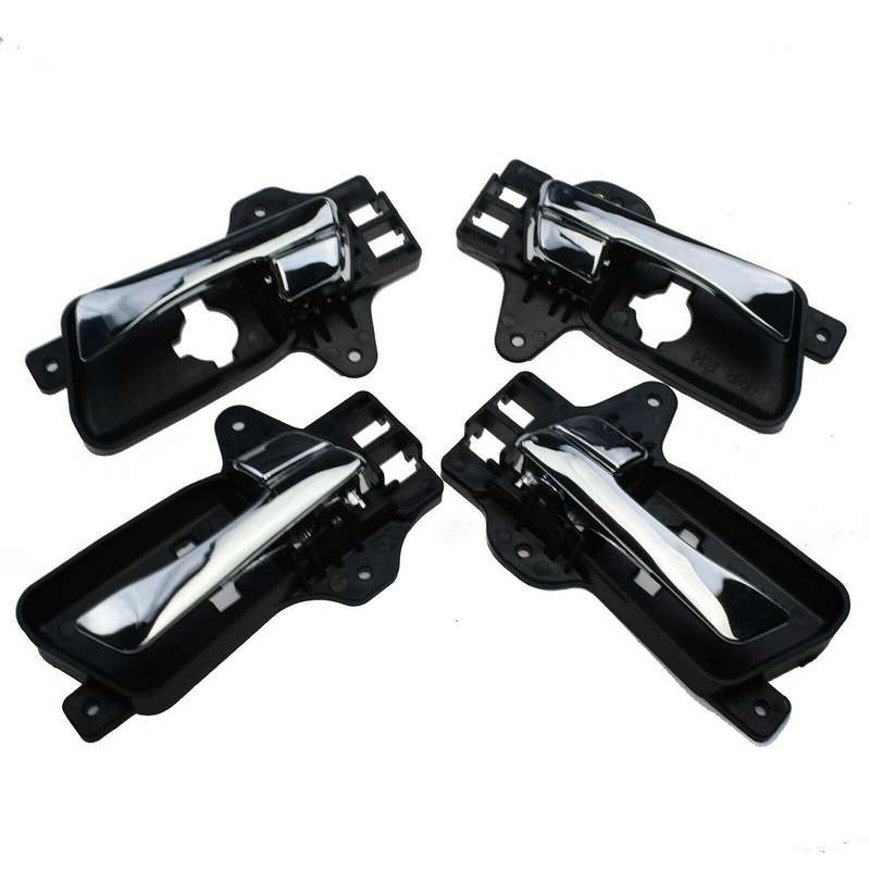 Chrome Inside Door Handles FL FR RL RR 4PCS For 2009-2012 Hyundai Elantra 2.0L
