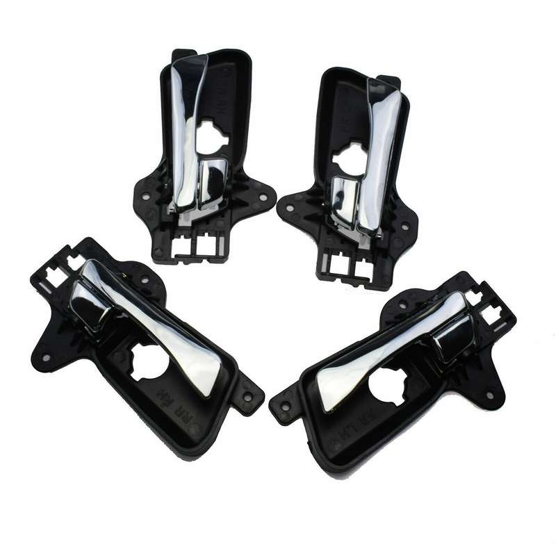 Chrome Inside Door Handles FL FR RL RR 4PCS For 2009-2012 Hyundai Elantra 2.0L