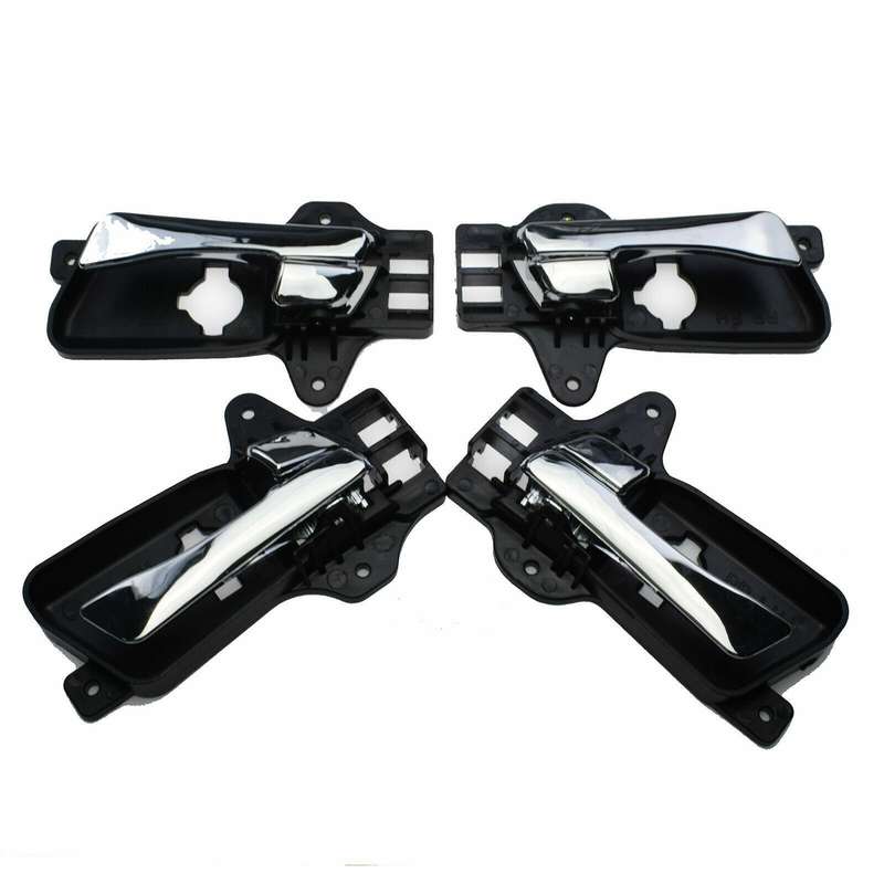 Chrome Inside Door Handles FL FR RL RR 4PCS For 2009-2012 Hyundai Elantra 2.0L