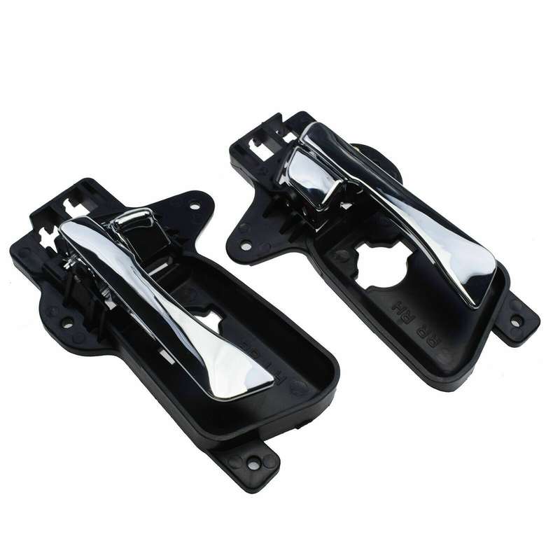 Chrome Inside Door Handles Rear Left &amp; Right For 2009-2012 Hyundai Elantra 2.0L