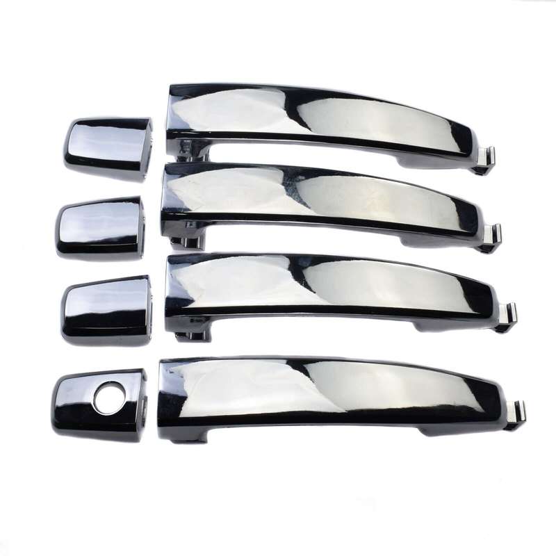 Chrome Exterior Outer Door Handles 4PCS Set For Chevrolet Aveo 2007-2009 1.6L I4