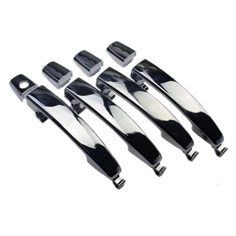 Chrome Exterior Outer Door Handles 4PCS Set For Chevrolet Aveo 2007-2009 1.6L I4