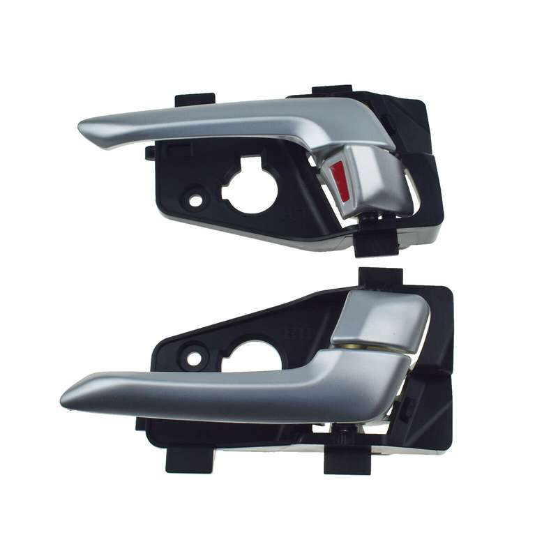 Front Left &amp; Right Interior Door Handles Silver Pair For Kia Picanto 2011-2016