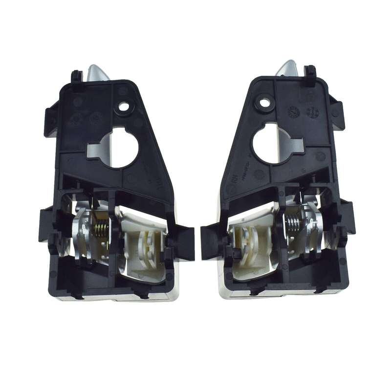 Front Left &amp; Right Interior Door Handles Silver Pair For Kia Picanto 2011-2016