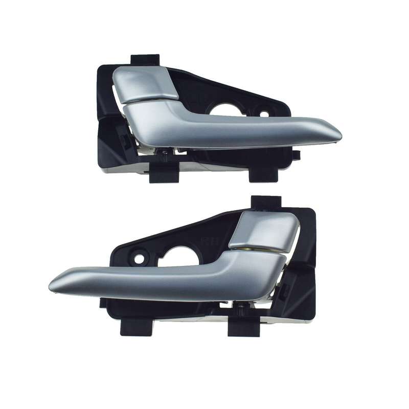 Front Left &amp; Right Interior Door Handles Silver Pair For Kia Picanto 2011-2016