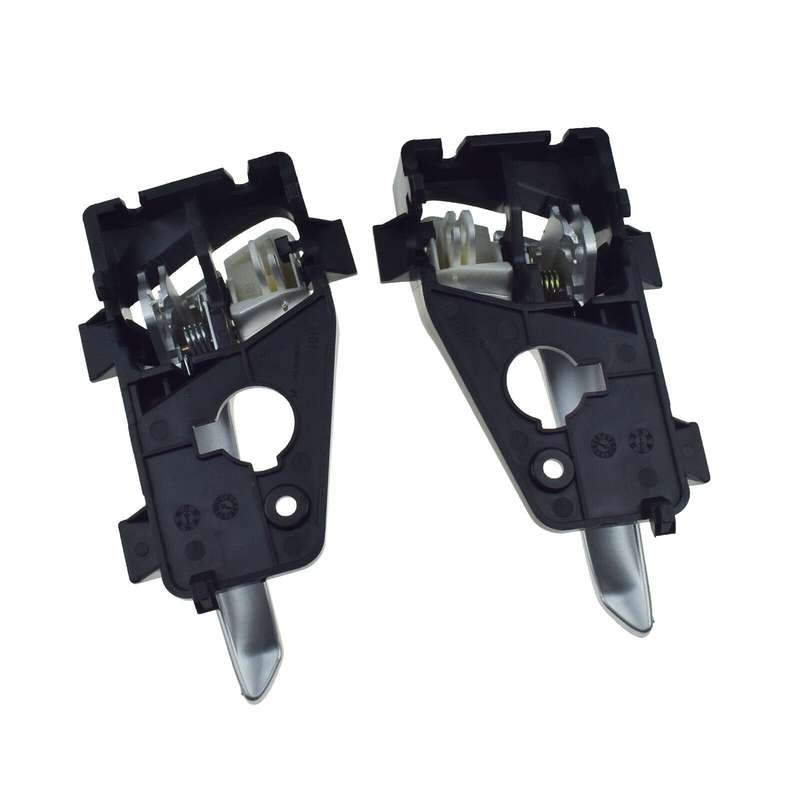 Front Left &amp; Right Interior Door Handles Silver Pair For Kia Picanto 2011-2016