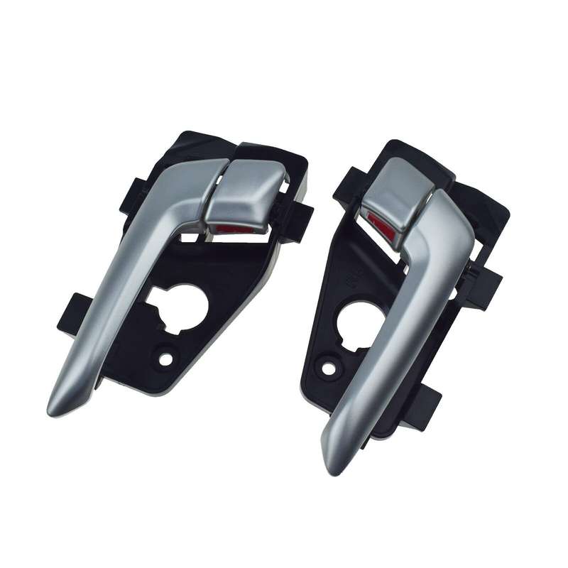 Front Left &amp; Right Interior Door Handles Silver Pair For Kia Picanto 2011-2016