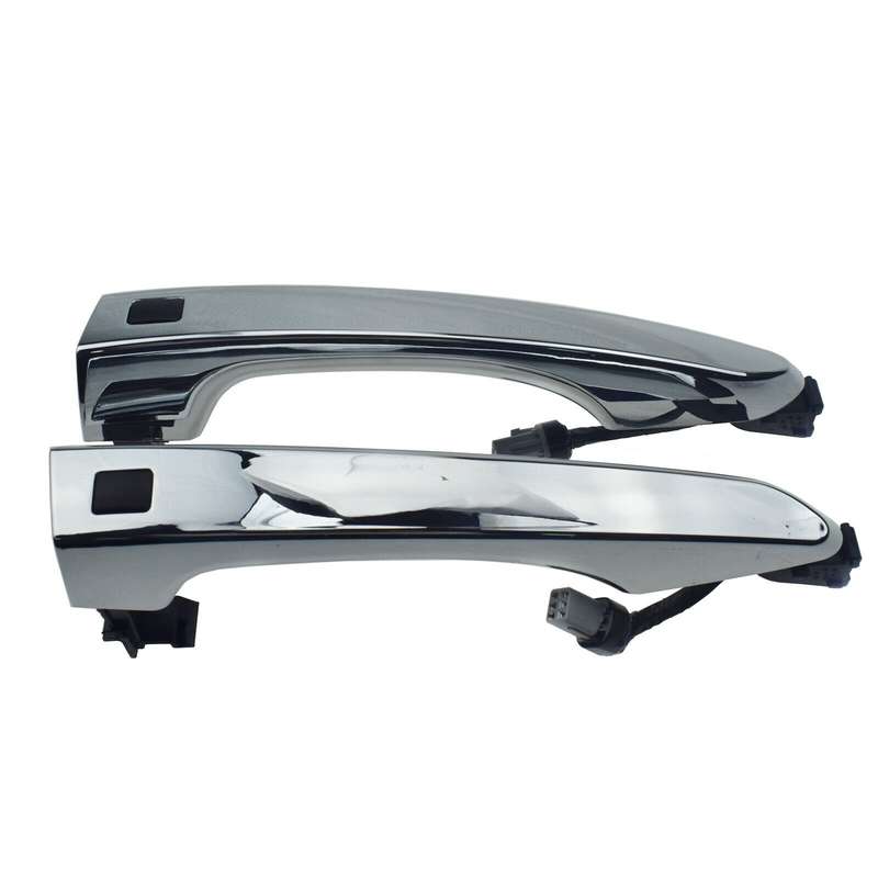 Chrome Front Left &amp; Right Door Smart Key Handles Pair For Hyundai Tucson 2016-20