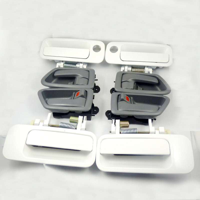 69220AA010 8pcs White Outside Gray Inside Door Handles Kit For Toyota Camry New