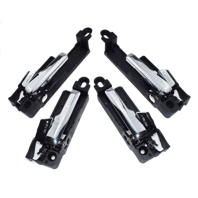 New Inside Interior Chrome Door Handles Set of 4 For Ford Fusion 2006-2011