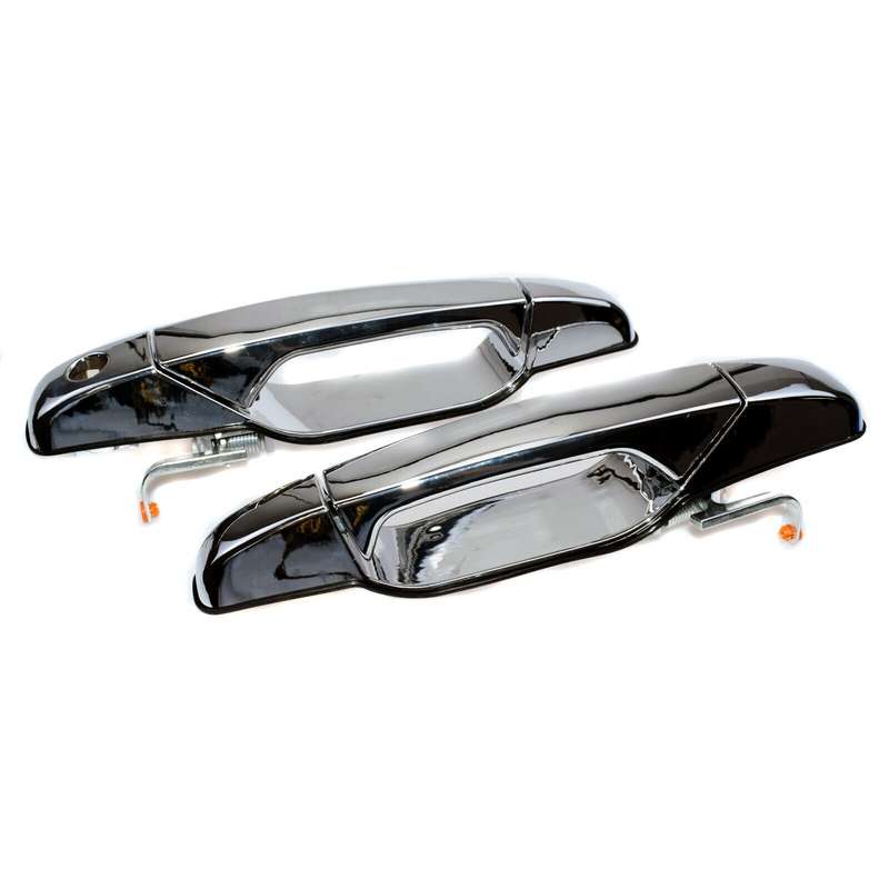 Outside Chrome Door Handles Front L &amp; R For Chevrolet Tahoe Silverado GMC Sierra