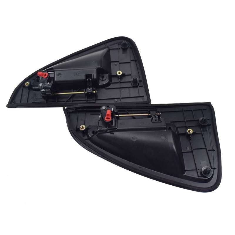 Rear Left &amp; Right Exterior Door Handles Black 2PCS For Chevrolet Spark 2013-2015
