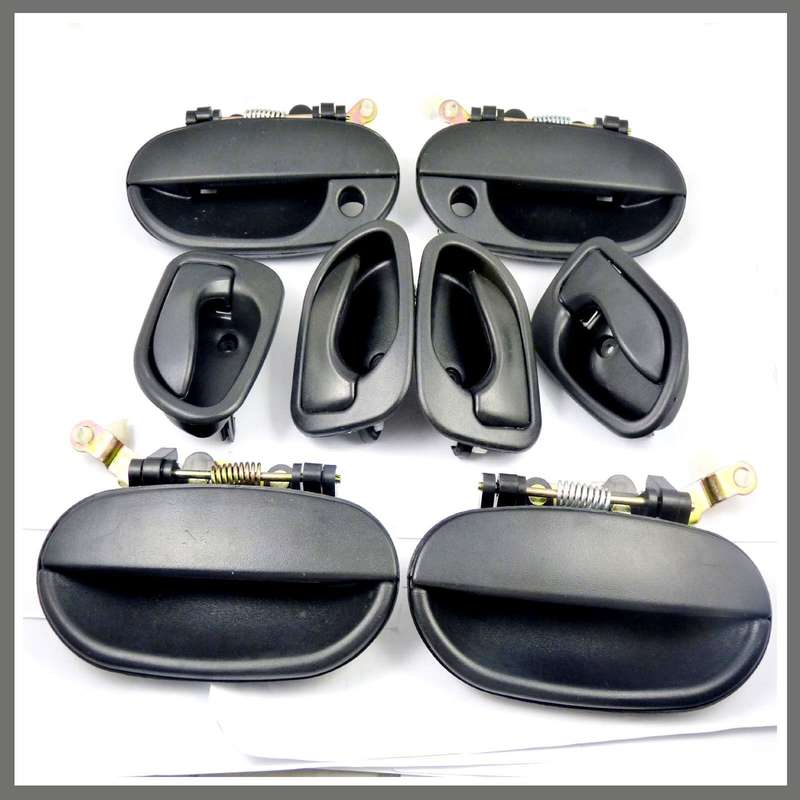 8265022000CA Black&amp;Black Door Handles Controls Set 8pcs For Hyundai Accent 95-99