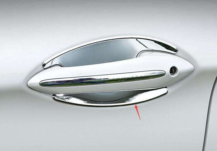 For BMW 5 Series 2011-2017 ABS Chrome Exterior Side Door Bowl Cover Trim 4PCS