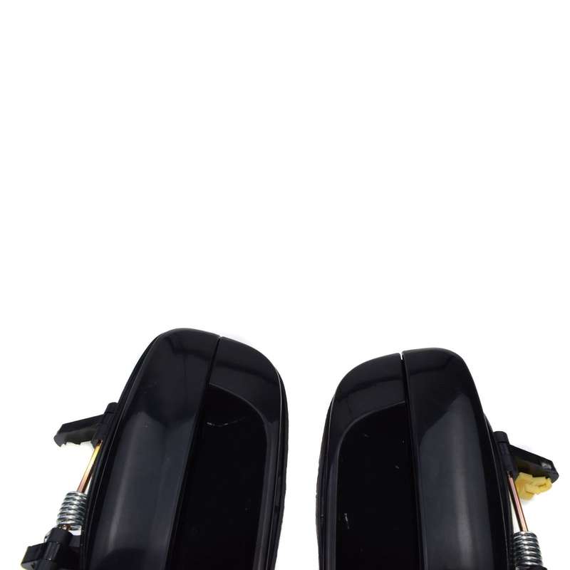 Rear Left &amp; Right Black Outer Door Handles For 2001-2005 Hyundai Elantra Smooth