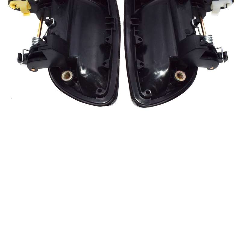 Rear Left &amp; Right Black Outer Door Handles For 2001-2005 Hyundai Elantra Smooth