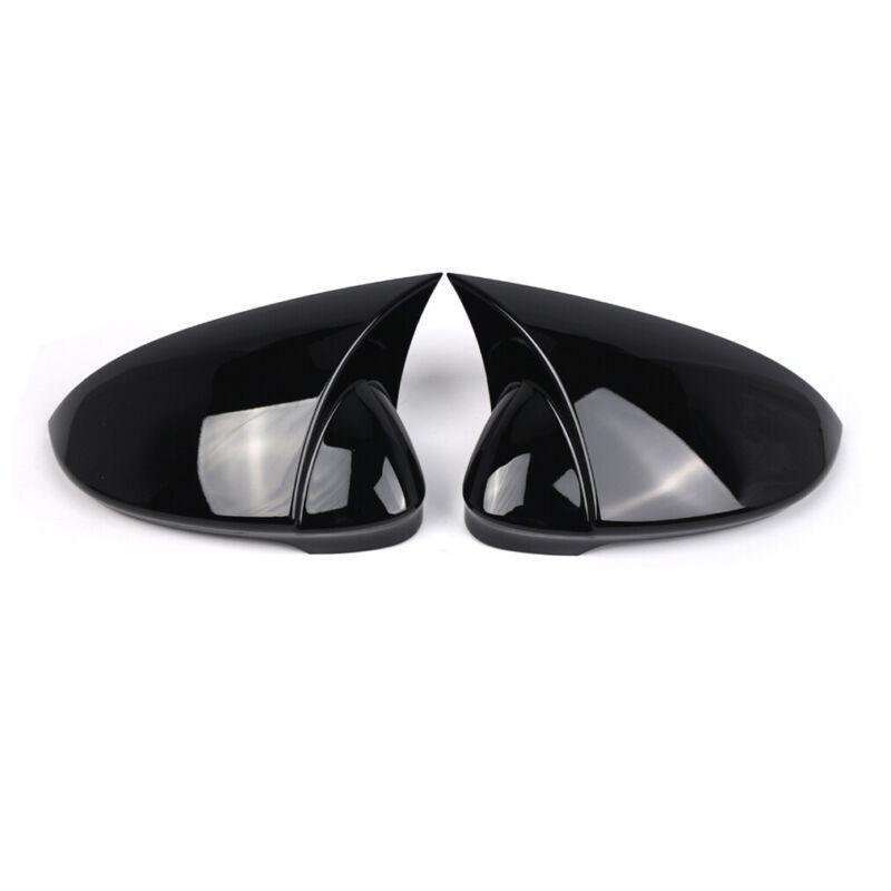2x Wing Mirror Cover Caps For VW Golf 8 MK8 VIII 8R R GTI GTE 20-24 Gloss Black