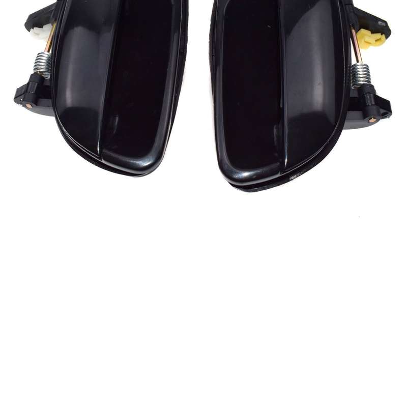 Rear Left &amp; Right Black Outer Door Handles For 2001-2005 Hyundai Elantra Smooth