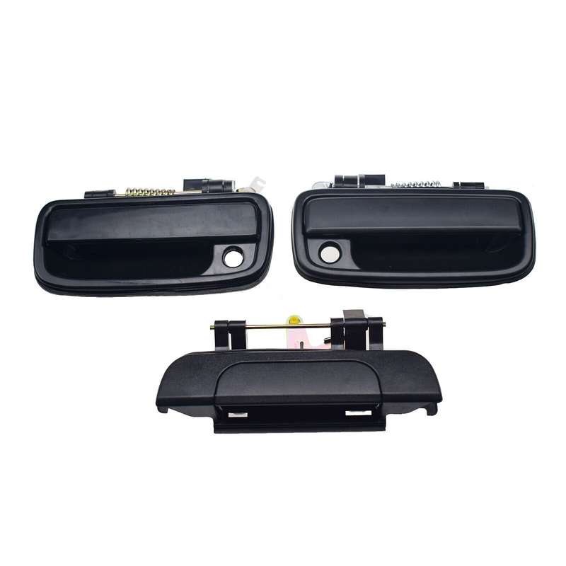 Pair Front Exterior Door Handles + Tailgate Handle For 1995-2004 Toyota Tacoma