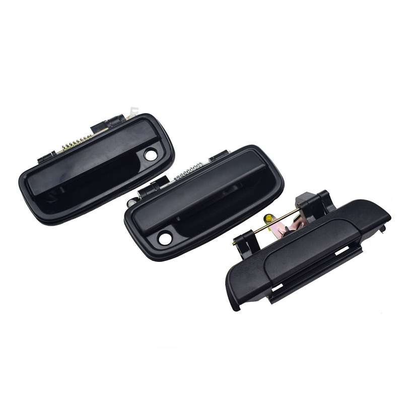 Pair Front Exterior Door Handles + Tailgate Handle For 1995-2004 Toyota Tacoma