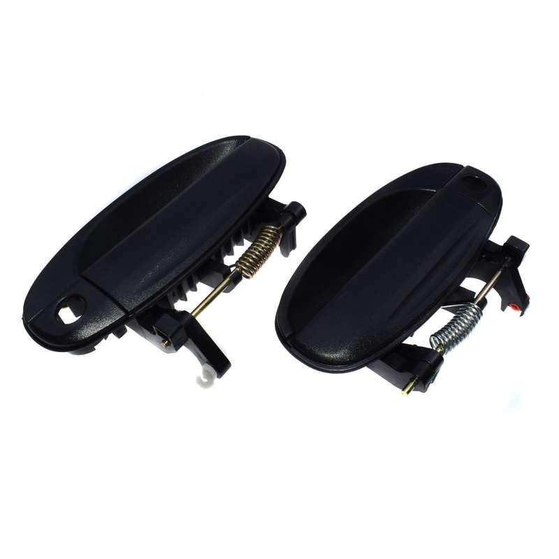 Outside Door Handles Front Left Driver + Right Passenger Black For Chevy Aveo