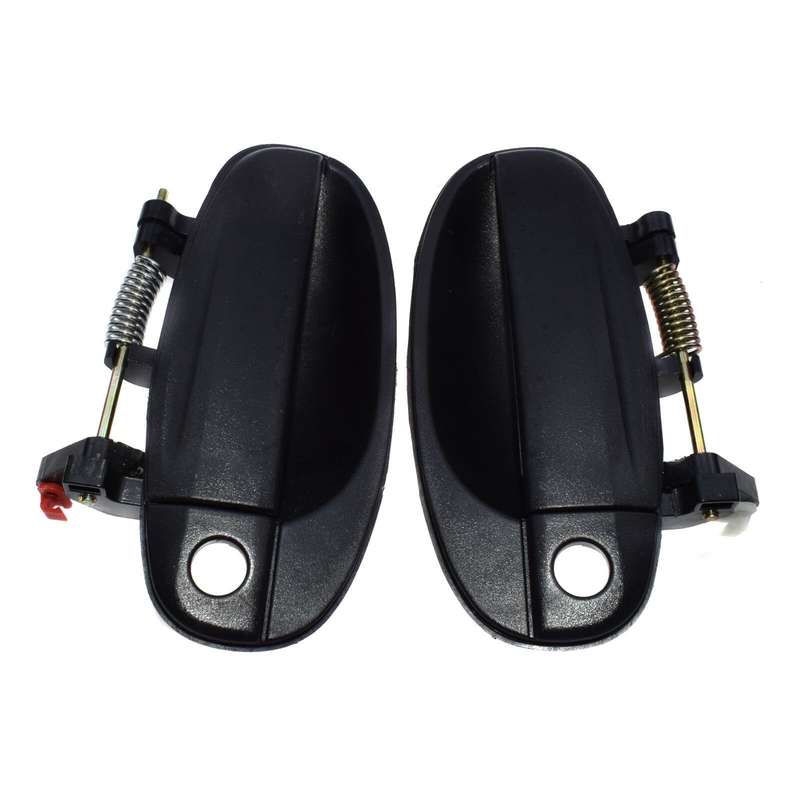 Outside Door Handles Front Left Driver + Right Passenger Black For Chevy Aveo