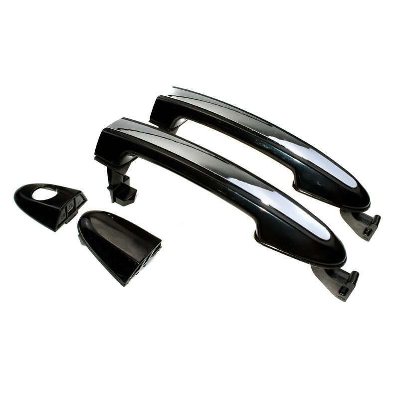 Outside Door Handles Chrome Pair Front Left &amp; Right For Hyundai Santa Fe 2007-12