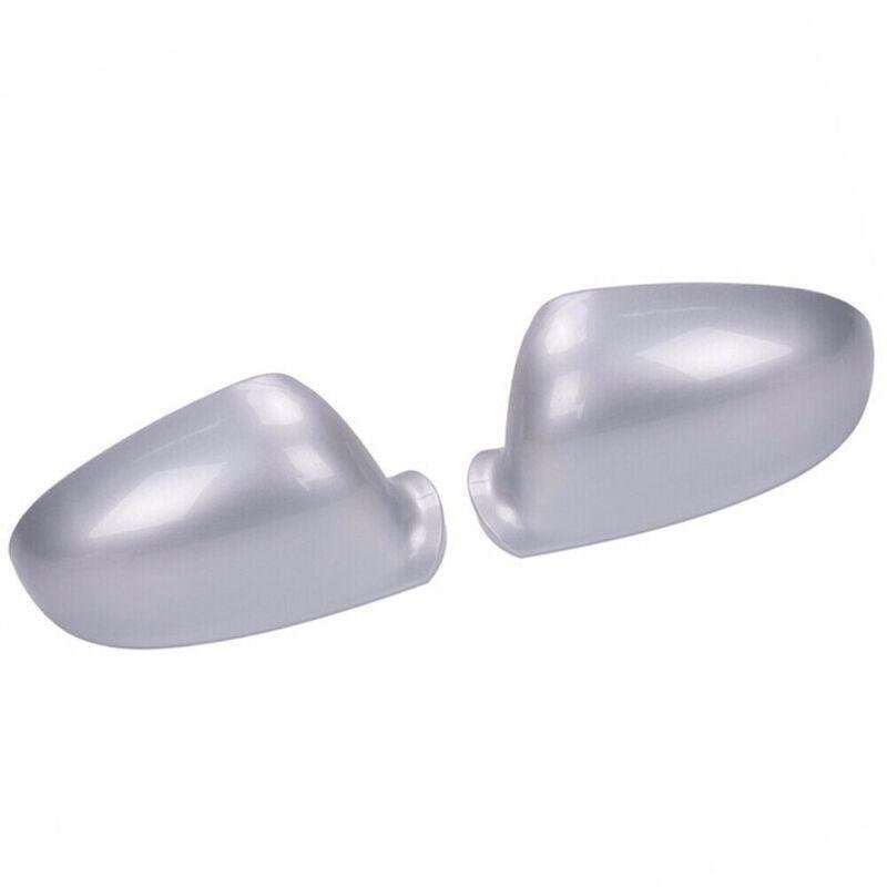 2x Silver Side Rearview Mirror Door Cap Cover For VW Golf Rabbit Jetta MK5