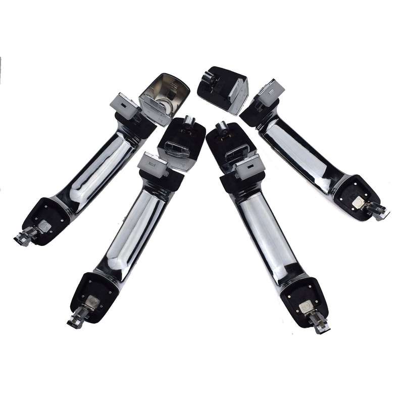 Chrome Exterior Door Handle Set Of 4 FL FR RL RR For Hyundai Veracruz 2007-2012