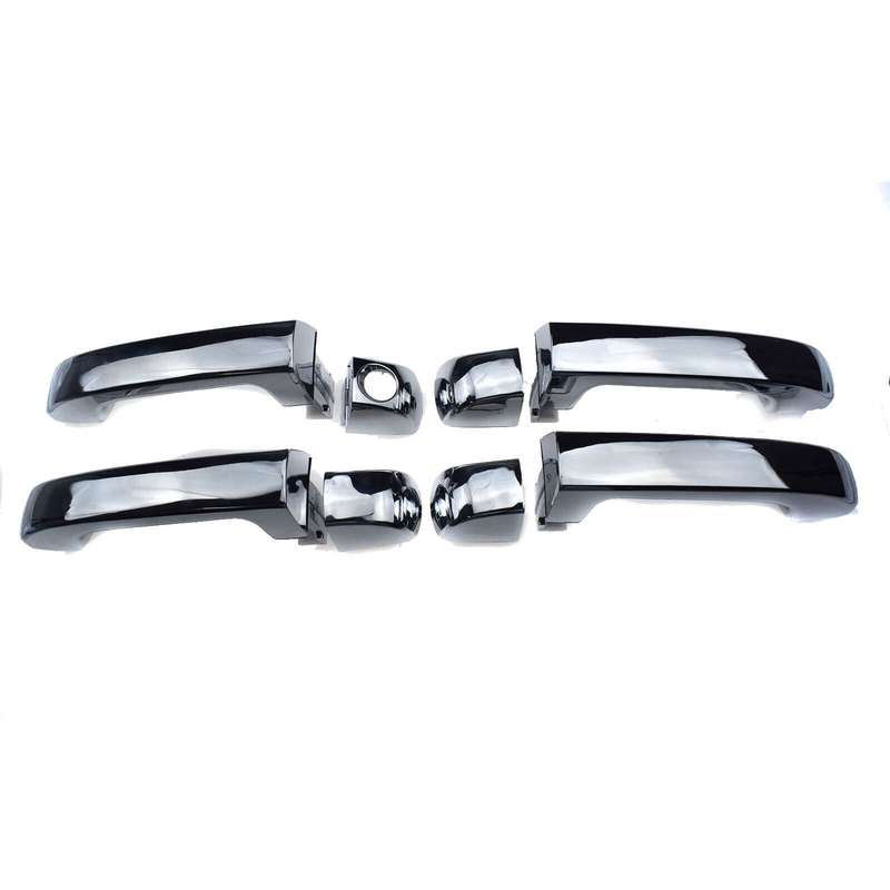 Chrome Exterior Door Handle Set Of 4 FL FR RL RR For Hyundai Veracruz 2007-2012