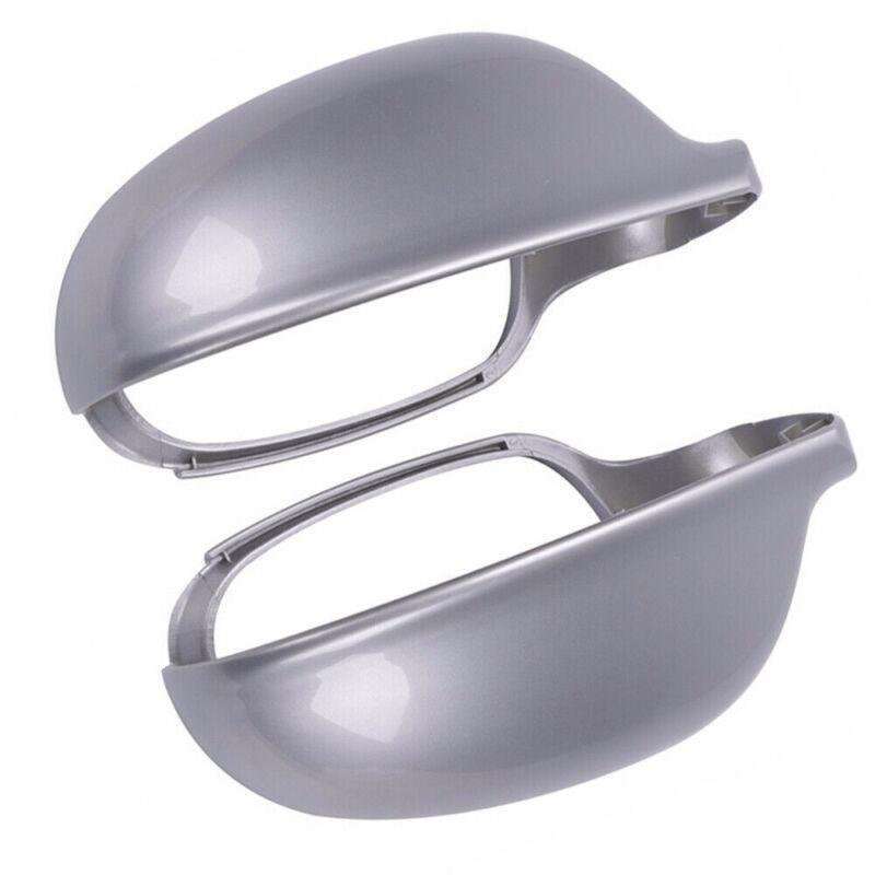 2x Silver Side Rearview Mirror Door Cap Cover For VW Golf Rabbit Jetta MK5