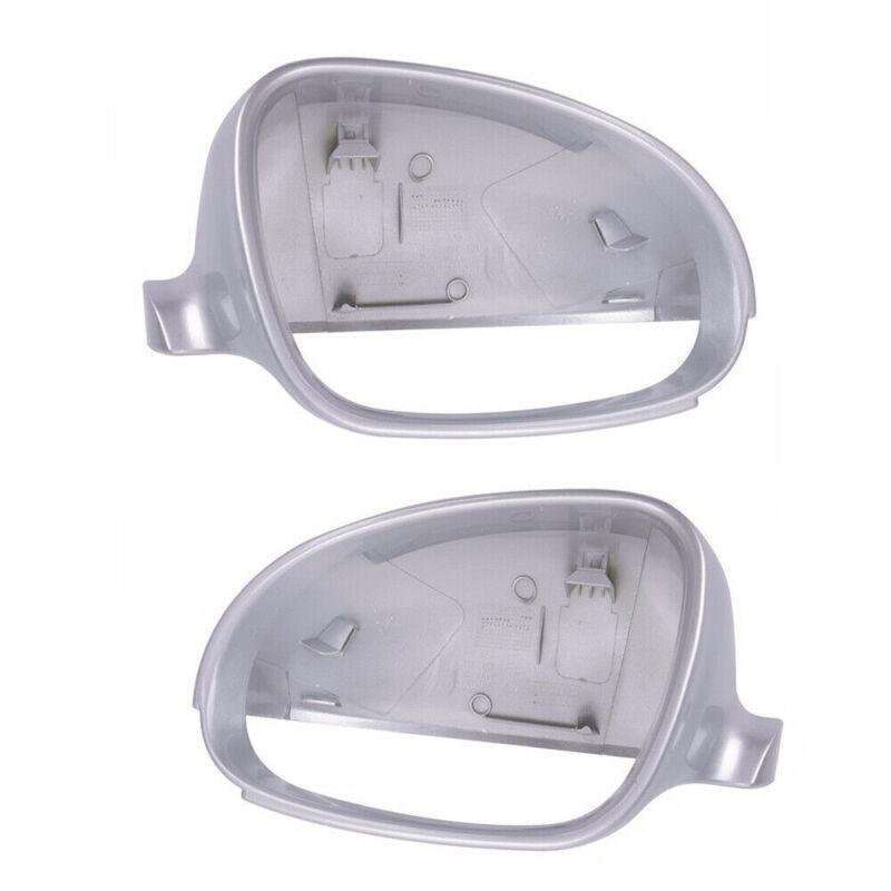 2x Silver Side Rearview Mirror Door Cap Cover For VW Golf Rabbit Jetta MK5