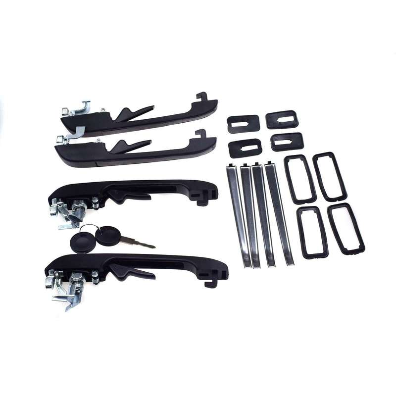 For VW Golf Jetta Rabbit Scirocco Exterior Outer Door Handles 4PCS FL FR RL RR