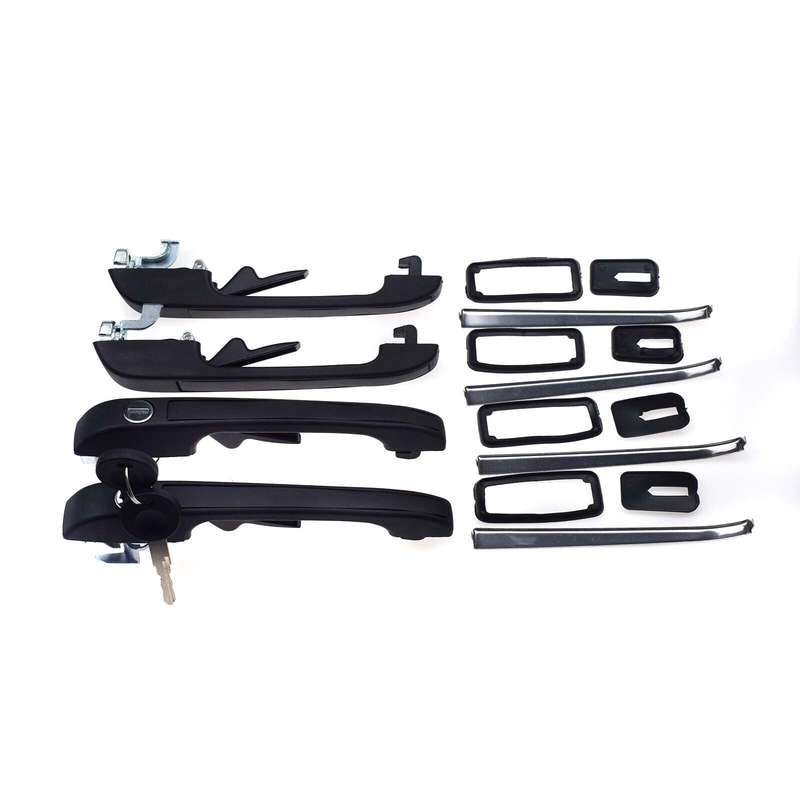 For VW Golf Jetta Rabbit Scirocco Exterior Outer Door Handles 4PCS FL FR RL RR