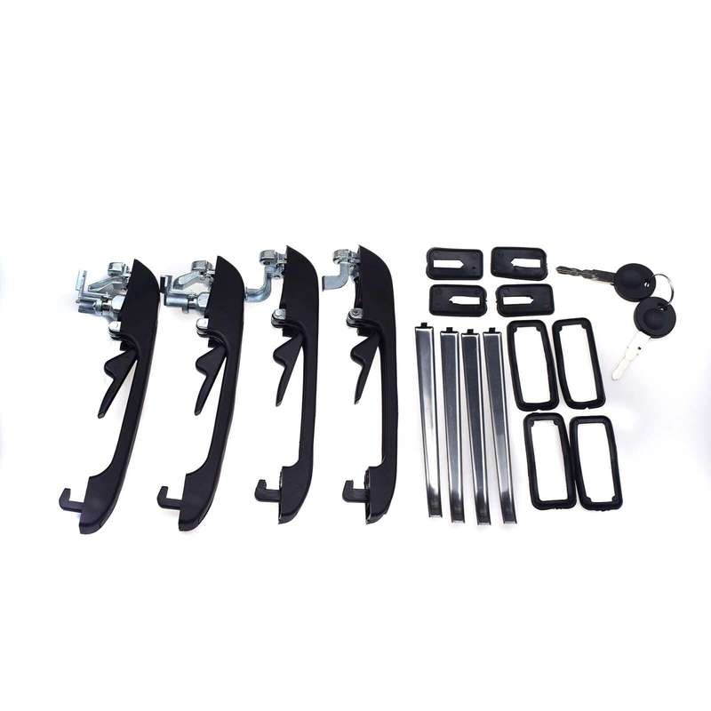 For VW Golf Jetta Rabbit Scirocco Exterior Outer Door Handles 4PCS FL FR RL RR