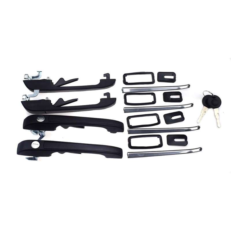 For VW Golf Jetta Rabbit Scirocco Exterior Outer Door Handles 4PCS FL FR RL RR