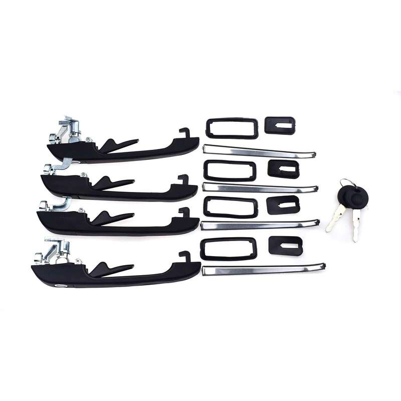 For VW Golf Jetta Rabbit Scirocco Exterior Outer Door Handles 4PCS FL FR RL RR