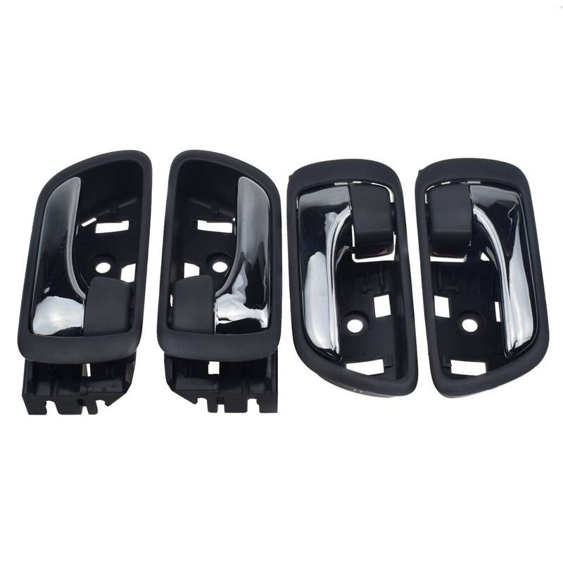 4PCS Door Handles Inside Chrome FL FR RL RR For Toyota Camry 2002-2006