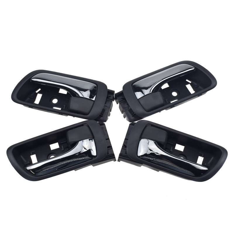 4PCS Door Handles Inside Chrome FL FR RL RR For Toyota Camry 2002-2006